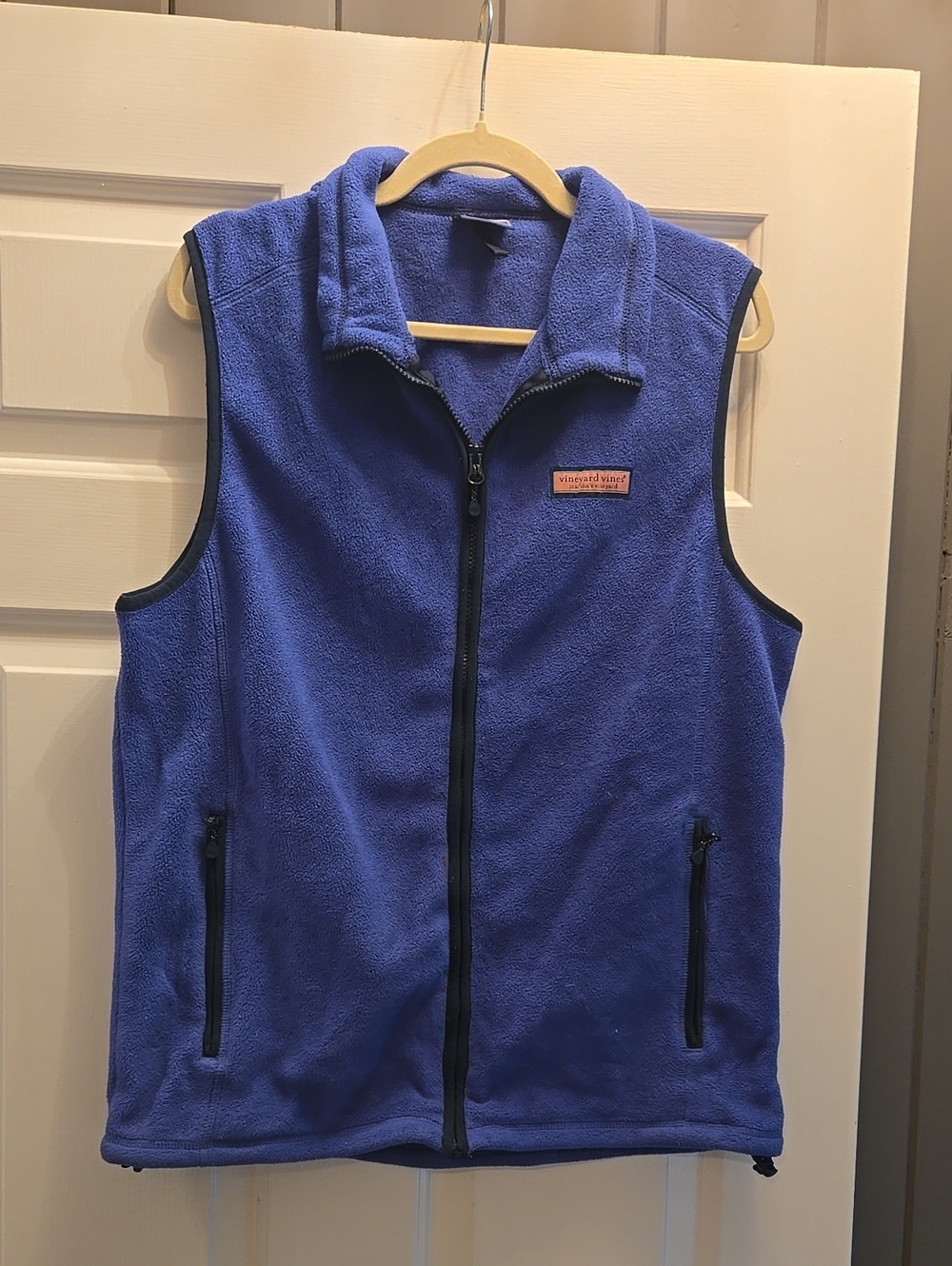 Vineyard Vines Men's Sapphire Blue Fleece Vest